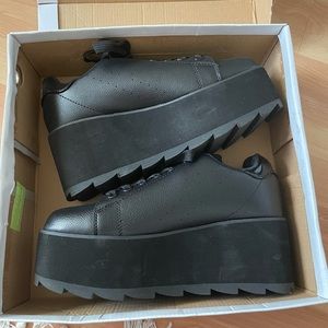 YRU LALA Platform sneakers size 9 NEVER WORN going for $120 on YRU website